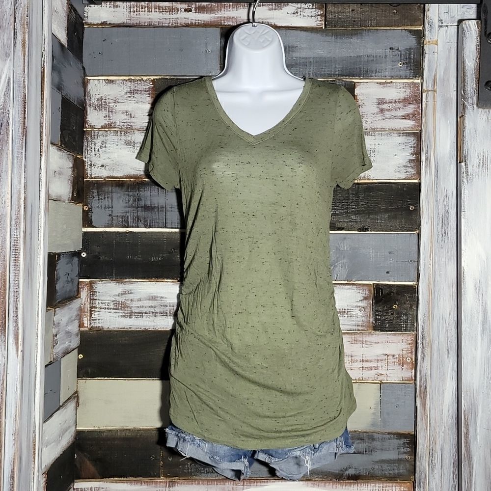 Green V Neck Tshirt Size XS